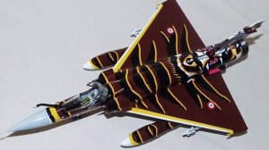 Heller/ Airfix 1/48 Dassault Mirage 2000C. Syhart decals. built model kit