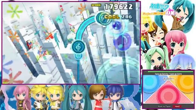 [Miku] Kimi no Taion (Hard - Tap mode S+ Perfect) - Hatsune Miku Project Mirai DX смотреть онлайн