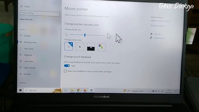 Cara Memperbesar Ukuran dan Warna Kursor Mouse Pointer Di Windows 10 смотреть онлайн