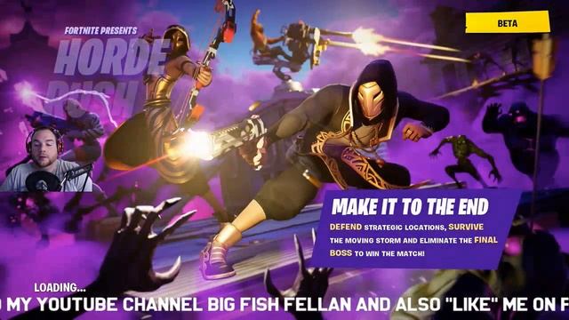HORDE MODE - FORTNITE - BIG FISH FELLAN - Finally on Epic's radar!!! Going for some records! смотреть онлайн