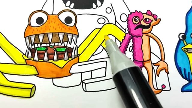 Garten of Banban 4 Monsters | Coloring Pages NEW смотреть онлайн
