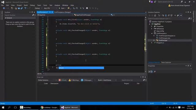 WINDOWS FORM CON C#: 009-EVENTOS PARTE 1 смотреть онлайн