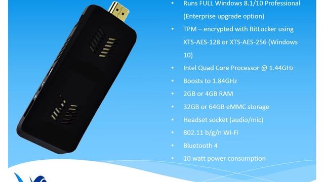ConnectSolve Stick2Go - An Encrypted PC on a Stick running Windows 10 Pro смотреть онлайн