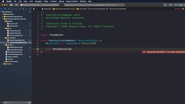 WatchKit Tutorial - SwiftUI - Create a Weather watchOS app - Get List of countries - GET ALL смотреть онлайн
