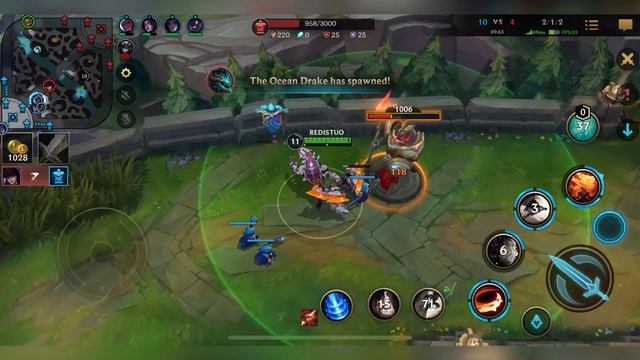 Wild Rift Renekton Baron Lane Gameplay Season 11 смотреть онлайн