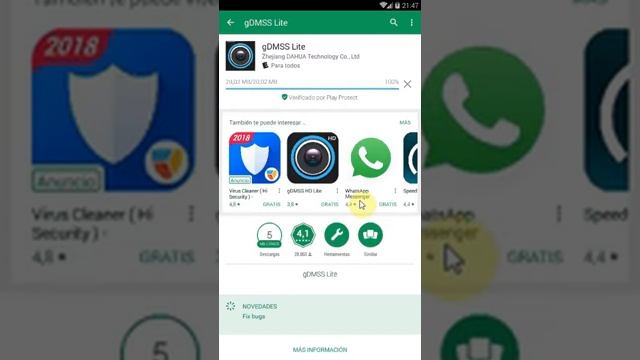 1. Descargar e Instalar gDMSS - Lite Dahua 2018 смотреть онлайн