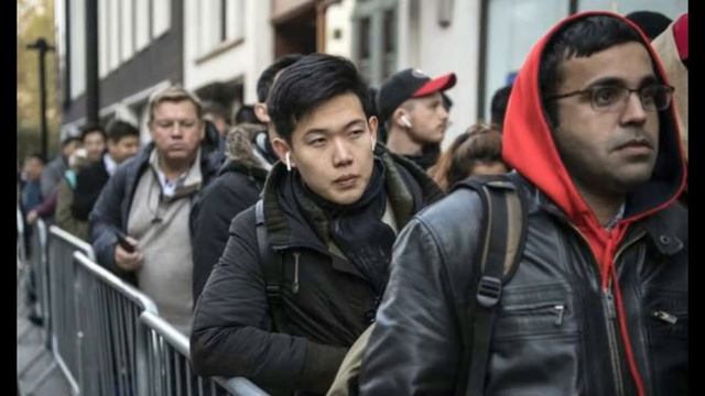iPhone X: Canadians line up at Apple stores смотреть онлайн