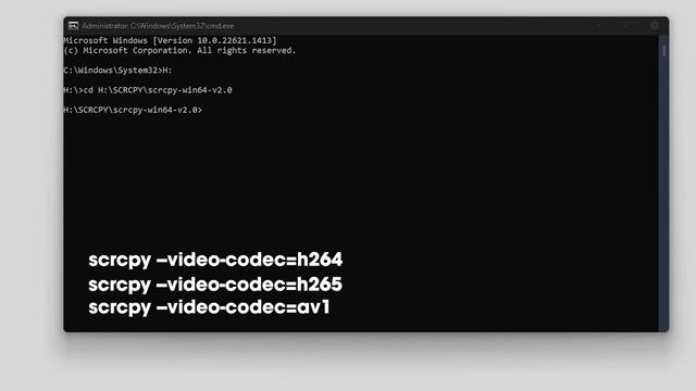 Change Video Codecs in SCRCPY | SCRCPY H.265, H264, AV1. смотреть онлайн