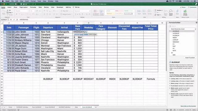 Excel XLOOKUP Tutorial with Examples смотреть онлайн