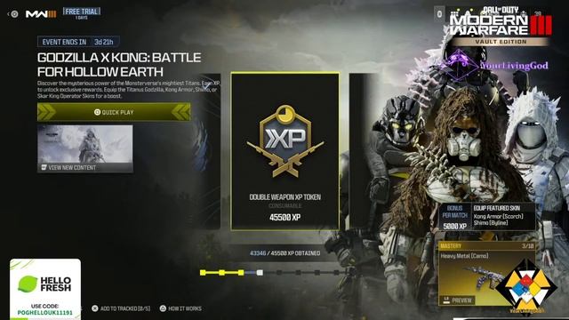 Call Of Duty: Modern Warfare III :GODZILLA X KONG EVENT 2024  : DAY TWO