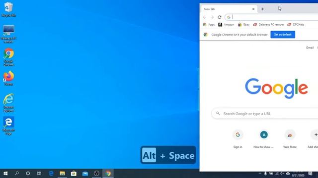 Keyboard Combination Resize Window on Windows 10 (Alt + Spacebar) смотреть онлайн