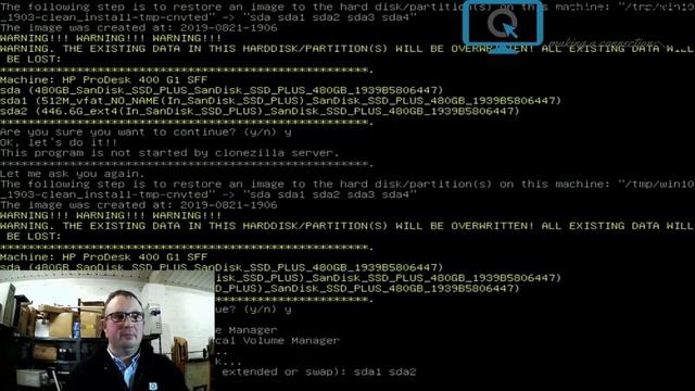 Installing windows 10 from a clonezilla image смотреть онлайн