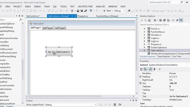 TabControl in C# Window Application смотреть онлайн