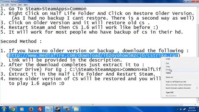 CS 1.6 ( Could Not Load Library) Bug Fix 17/4/2014 смотреть онлайн