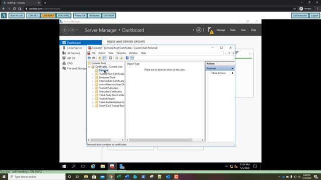 70-742 Lab 12 Managing Certificates смотреть онлайн
