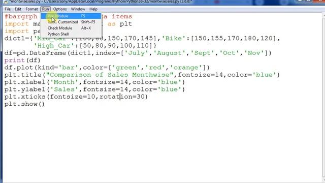 LIVE CLASS ON BAR AND HORIZONTAL BAR GRAPH CREATION IN PYTHON PANDA смотреть онлайн