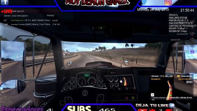 🔴AMERICAN TRUCK SIMULATOR RUTA CANCELADA ME FUI SOLO LOL JAJJA смотреть онлайн