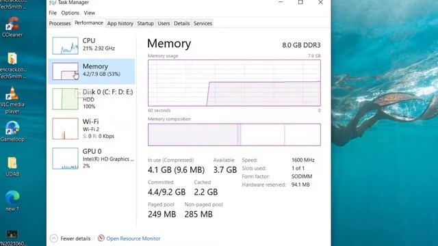 How to check RAM usage on Windows 10. смотреть онлайн