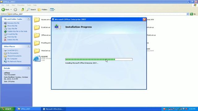 Microsoft office Enterprise 2007 || Install MS Office on Windows Xp || Vk7projects || Purely 2007 смотреть онлайн