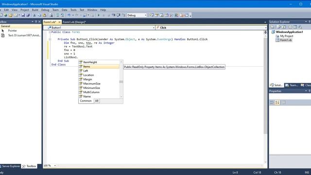 Finonacci Series in Bengali using Vb.net Windows Application with Listbox смотреть онлайн