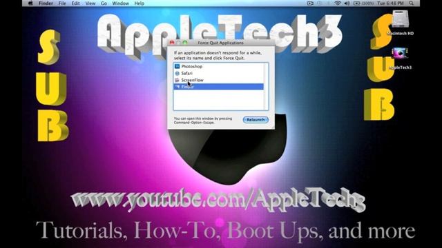 How To- Force Quit 2 Ways in Snow Leopard смотреть онлайн