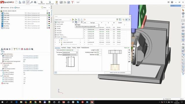 SprutCAM 12 - new tool window смотреть онлайн