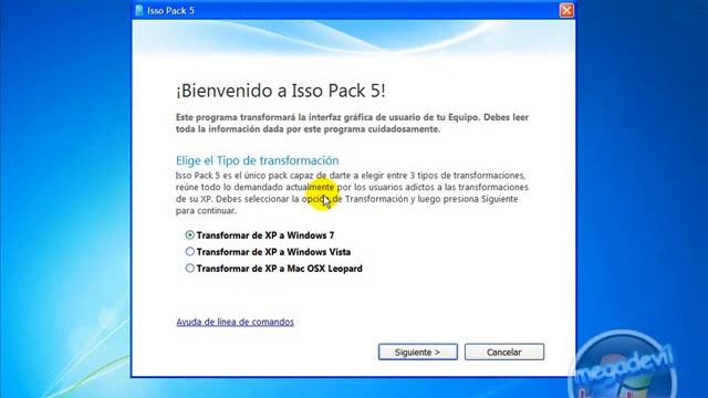 pack de transformacion total de windows xp a seven (isso pack 5 final) смотреть онлайн