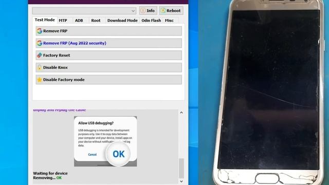 Samsung J4 FRP Bypass Done Test Mode SamFw FRP Tool смотреть онлайн