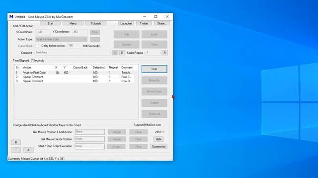 Wait for Pixel Color from Macro Script on Windows 10 смотреть онлайн