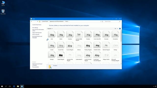 Windows 10: How to restore default font settings. смотреть онлайн