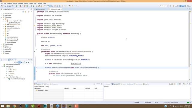 develop Simple Color Generator App In Android With Eclipse смотреть онлайн