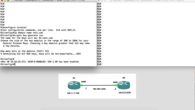 how to configure ssh on cisco router смотреть онлайн