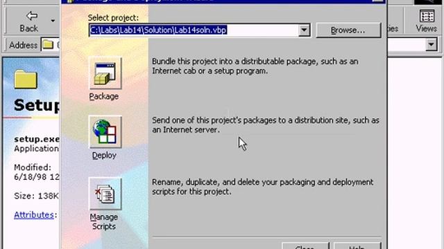 VB6 Package and Deployment Wizard Lab смотреть онлайн