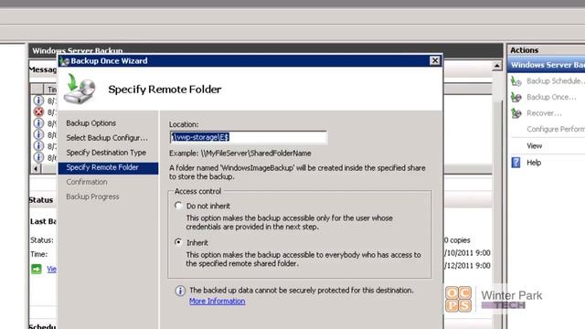 Windows Server Backup: Manual Backup смотреть онлайн