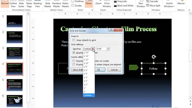 Microsoft PowerPoint 2016: Gridlines and Guides смотреть онлайн