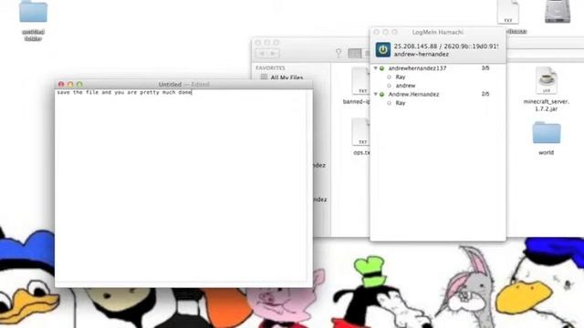 How to make a minecraft server on mac with hamachi. EASY!!!! смотреть онлайн