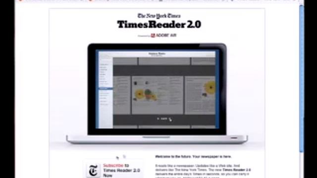 Adobe AIR MarketPlace and NY Times Reader смотреть онлайн
