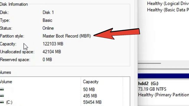 MBR or GPT how to check disk volume смотреть онлайн
