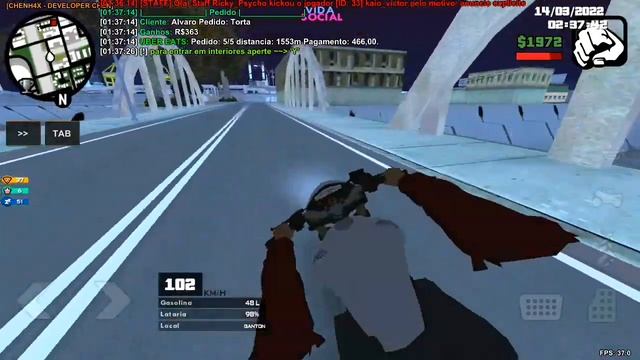 FIZ UBER EATS DE HORNET - VSRP #5 GTA SAMP ANDROID/PC смотреть онлайн