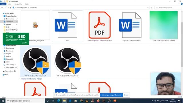 CRE 1 - Instalar e configurar o OBS (Software para gravação de vídeo e transmissão ao vivo) смотреть онлайн