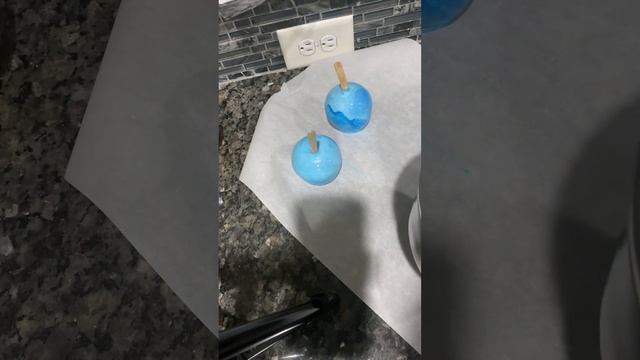 How to make my delicious 🤤 blue candy 🍭 apples 🍎 смотреть онлайн