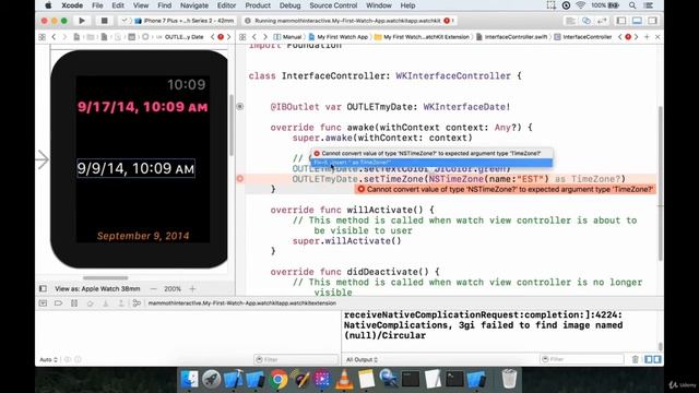 App Improvement Ventures for WatchOS with Quick in Xcode (1 Dates Part 1) смотреть онлайн