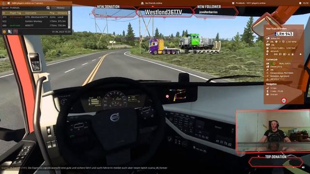 Live One { ENG -PTBR } Euro Truck Simulator 2- TMP Promods 2.65 - lets work смотреть онлайн