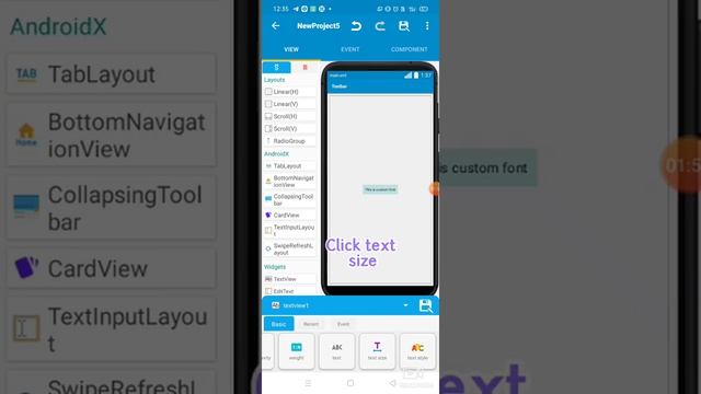 How To Change Custom Font In Textview || In Sketchware || Tutorial#4