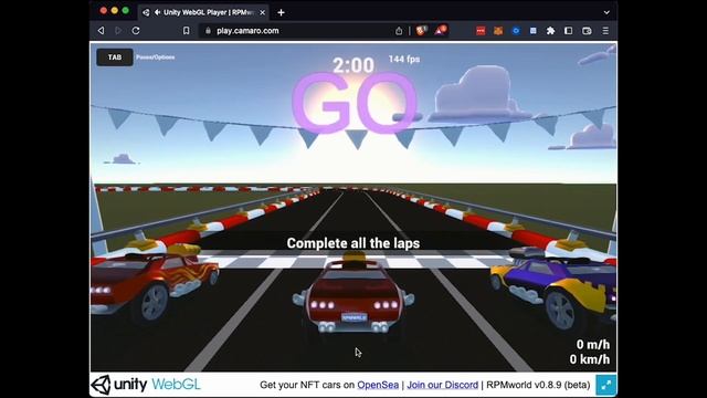 Race NFT cars in the RPMworld online game - Metamask, Web3, WebGL смотреть онлайн
