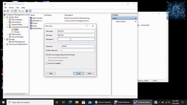 How to Create New User in Windows 10 смотреть онлайн