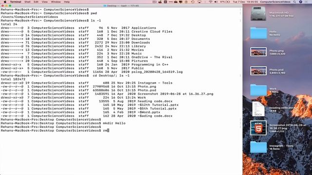 How to CREATE & REMOVE Folders On Mac Using Terminal Commands - Basic Tutorial | New смотреть онлайн