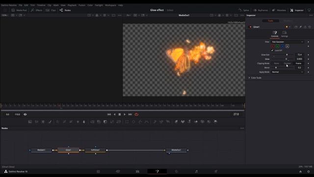 Color Glow Effect In Davinci Resolve 18 Fusion Tutorial смотреть онлайн