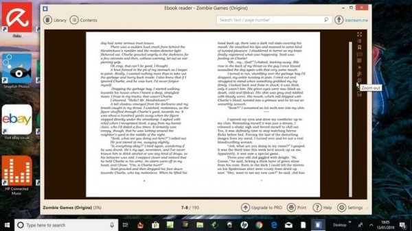 Using Icecream ebook reader