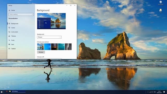 How to Change the Desktop Background in Windows 10 смотреть онлайн